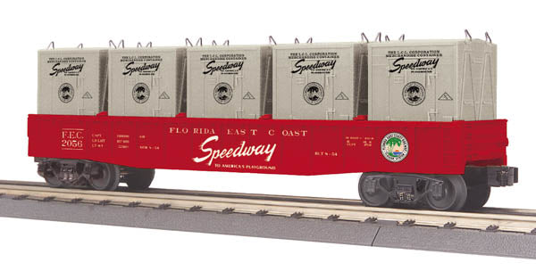 MTH 30-72128 O-27 Gondola w/LCL Containers, FEC