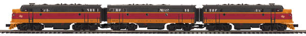MTH 20-20266-2 Milwaukee F-7 ABA Diesel Locomotive Set w/PS 3.0 #76A/120A/120B