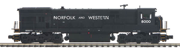 MTH 20-20367-1 Norfolk & Western GE U30C Diesel Engine w/P-S 3.0 #8000