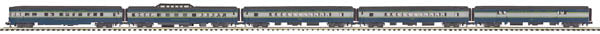MTH 20-65221 O Baltimore & Ohio 70' Streamlined Passenger Car Set (Set of 5)