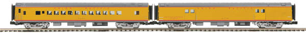 MTH 20-69246 O Union Pacific 70' ABS Baggage/Coach Passenger Car Set (Set of 2)