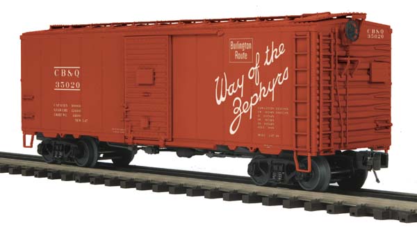 MTH 20-93585 Chicago Burlington & Quincy 40’ AAR Box Car #35020