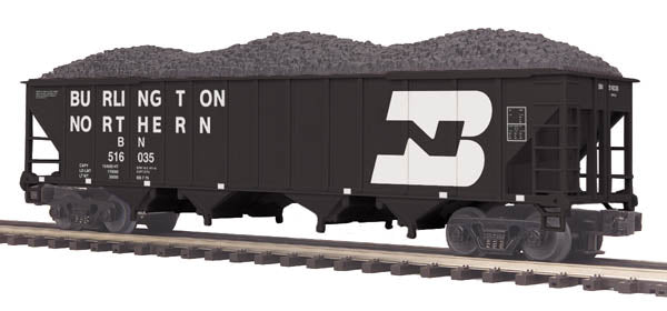 MTH 20-97760 O Burlington Northern 4-Bay Hopper Car #516035