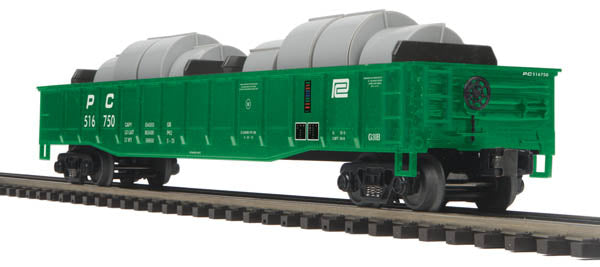 MTH 20-98958 O Scale Penn Central Gondola Car w/Coil Steel Load