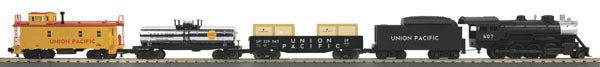 MTH 30-4228-1 Union Pacific RailKing 2-8-0 O Gauge Steam Train Set w/PS 3.0