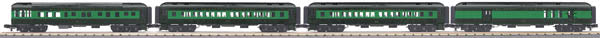 MTH 30-69185 O Reading 60' Madison Passenger Car Set (Set of 4)