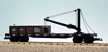 USA Trains 1808 G White Pass Derrick Car with Boom