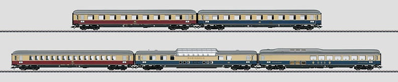 Marklin 43857 HO German Federal Railroad DB Rheinpfeil Express 5-Car Set