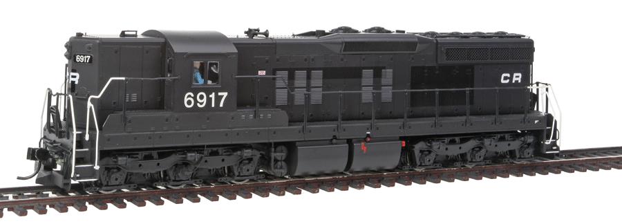 Walthers 920-48612 HO Conrail EMD SD9 Standard DC PROTO 2000R Black White #6917