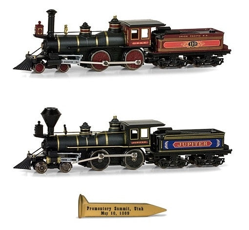 Micro-Trains 99305250 N CP/UP Golden Spike 4-4-0 Steam Locomotive (Set of 2)