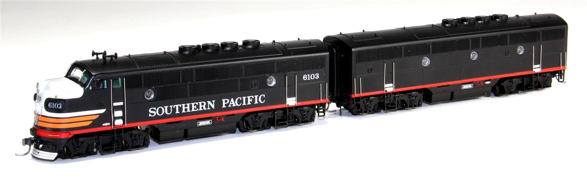 MTH 80-2191-1 HO Scale SP F3 A/B Diesel Locomotive Set w/PS3 #6-1-03
