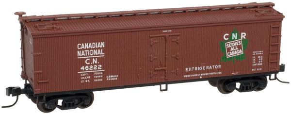 Atlas 20002715 HO Scale Canadian National 40' Wood Reefer #46222