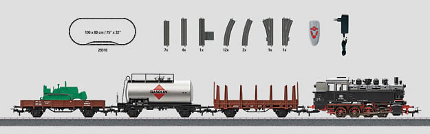 Marklin 29322 Digital HO Gauge Steam Freight Starter Train Set - 3-Rail