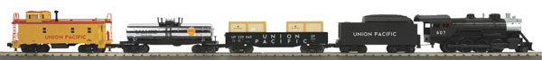 MTH 30-4228-0 Union Pacific RailKing 2-8-0 O Gauge Steam Freight Train Set w/LS