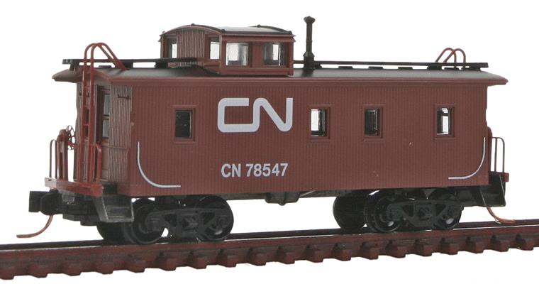 Micro-Trains 05100280 N Candian National 34' Wood Sheathed Caboose #78547