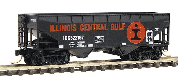 Micro-Trains 05500140 N ICG 33' Twin Bay Offset Side Hopper #322197