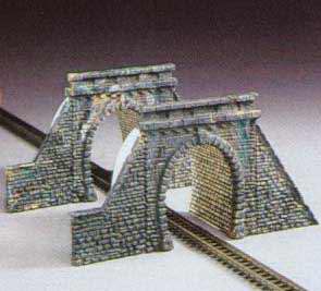 Kibri 36900 Z Single Track Tunnel Portal with Tube (Pack of 2)
