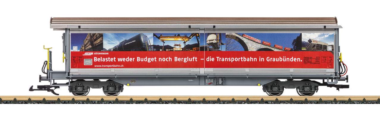 LGB 47572 Haiqq-tvz 5172 Sling Wall Boxcar RhB