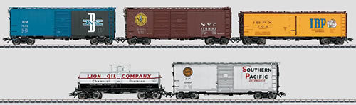 Marklin 45657 HO American Freight Car Set - 3-Rail - Ready to Run