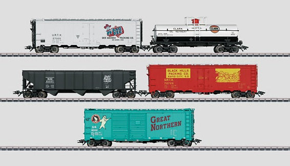 Marklin 45645 HO American Freight Car Set - 3-Rail - Ready to Run