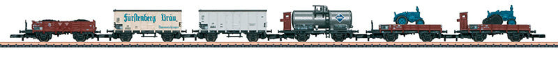 Marklin 82338 Z Mixed Freight Train Freight Car Set (Set of 6)