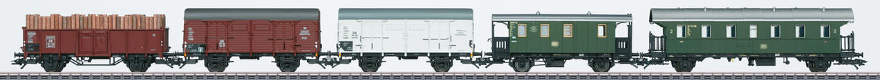Marklin 48816 HO DB Era III Mixed Train 5-Car Set - 3-Rail - Ready to Run