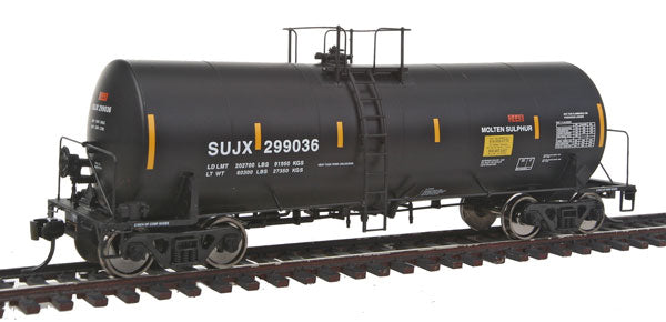 Walthers 100030 HO SUJX 40' Trinity 14,000 Gallon Molten Sulfur Tank Car #299036