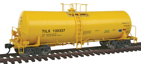 Walthers 100033 HO TILX 40' Trinity 14,000 Gallon Molten Sulfur Tank Car #135337