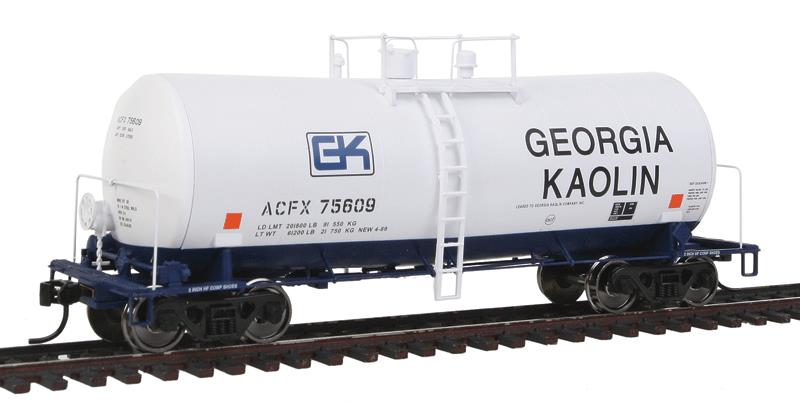 Walthers 920-100124 HO Georgia Kaolin UTLX 40' Funnel Flow Tank Car #75609