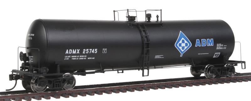 Walthers 920-100219 HO ADMX 54' 23,000-Gallon Funnel-Flow Tank Car #25745