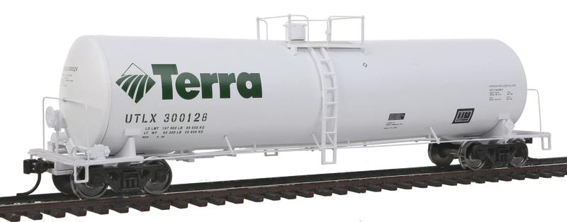 Walthers 920-100230 HO Terra UTLX 54' Funnel-Flow Tank Car #300128