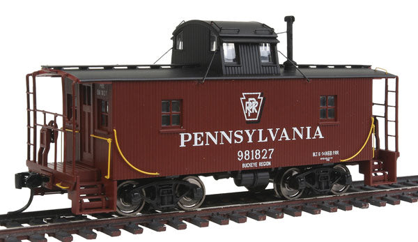 Walthers 103405 HO Pennsylvania N6B Wood Cabin Caboose Car with Offset Cupola
