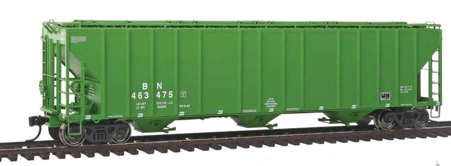 Walthers 920-106102 HO BN 56' Evans 3-Bay Covered Hopper #463475