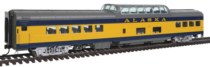 Walthers 920-12500 HO Alaska Railroad 85' ACF Dome Coach Lighted RTR