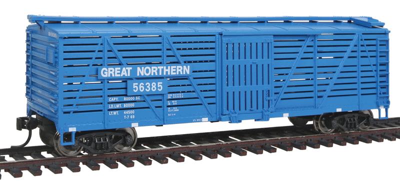 Walthers 910-4510 HO Great Northern 40' Stock Car Dreadnaught RTR #56385