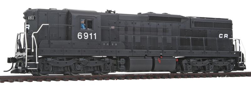 Walthers 920-48611 HO Conrail EMD SD9 Standard DC PROTO 2000R Black White #6911