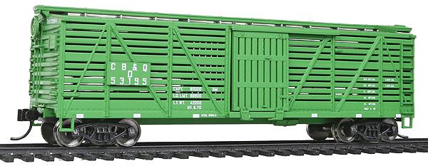Walthers 910-54501 HO Chicago, Burlington & Quincy 40' Stock Car 6-Pack