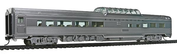 Walthers 920-14024 HO Chicago,Burlington & Quincy 85'' Budd Dome Coach Lighted