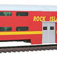 Walthers 920-15502 HO Scale Rock Island 85' P-S Bi-Level Commuter Coach Car