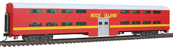 Walthers 920-15502 HO Scale Rock Island 85' P-S Bi-Level Commuter Coach Car