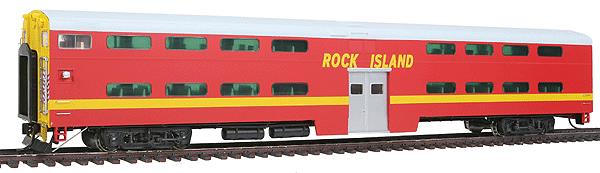 Walthers 920-15522 HO Scale Rock Island 85' P-S Bi-Level Commuter Cab Car