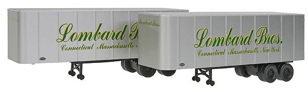 Walthers 949-2352 HO Assembled Lombard Bros. 32' Trailer (Pack of 2)