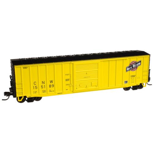 Atlas 50001296 CNW RTR ACF 50' Precision Design Rib-Side Boxcar #155193