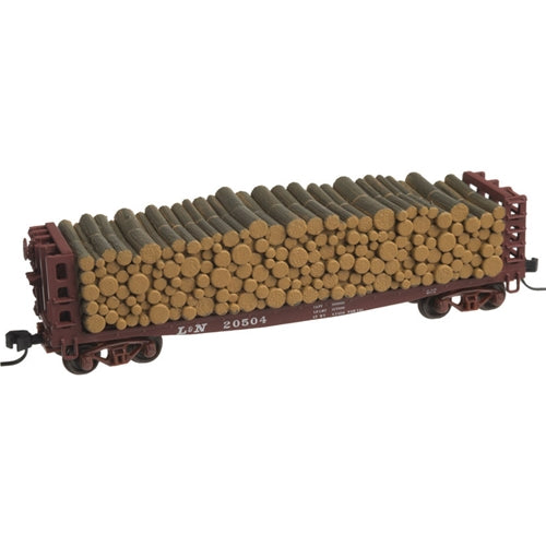 Atlas 50001431 N L&N 42' Pulpwood Flatcar #20504