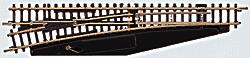 Marklin 8565 Z Scale 4-3/8" 13° Manual Left Switch Turnout