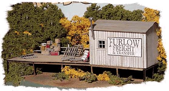 Bar Mills 712 HO Furlow Freight & Transfer Laser-Cut Wood Kit
