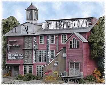 Bar Mills 0852 HO Shipyard Brewing Company Laser Cut Wood Building Kit