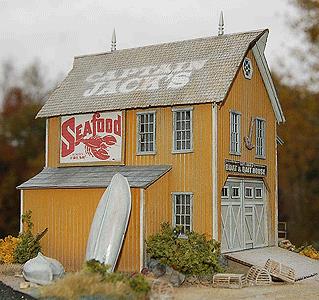 Bar Mills 0892 HO Captain Jack's Boat & Bait House Laser Cut Kit