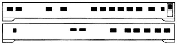 Brass Car Sides 519 N Northern Pacific Post-War North Coast Limited