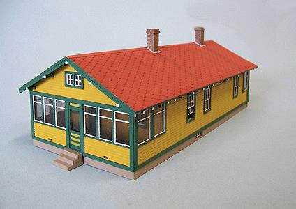 Blair Line 194 HO ATSF 6-Room Section House Laser-Cut Building Kit